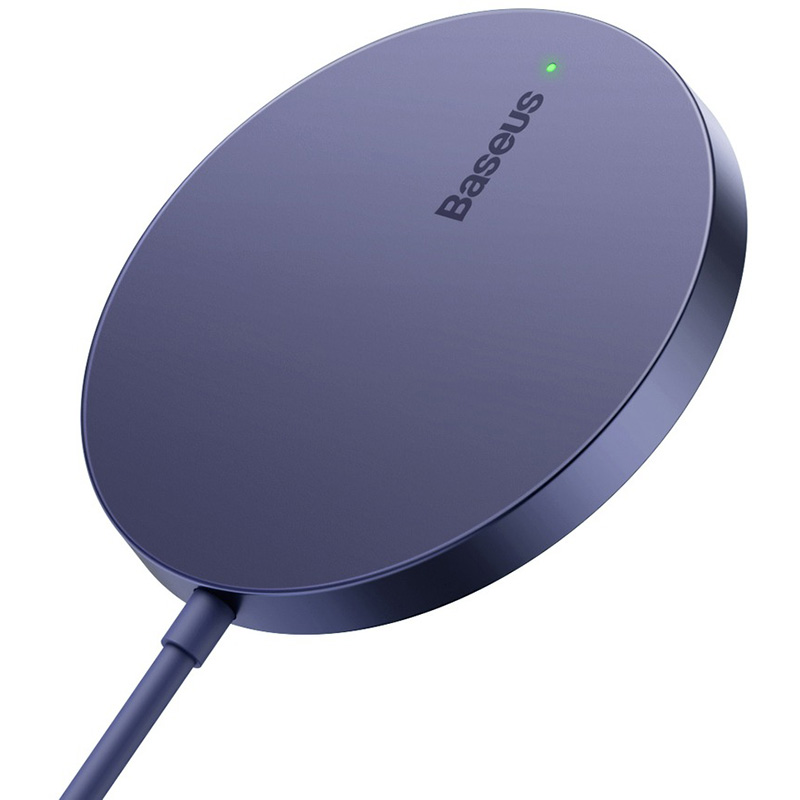 Бездротовий зарядний пристрій BASEUS Simple Mini3 Magnetic Wireless Charger 15W Dusty Purple (CCJJ040205)