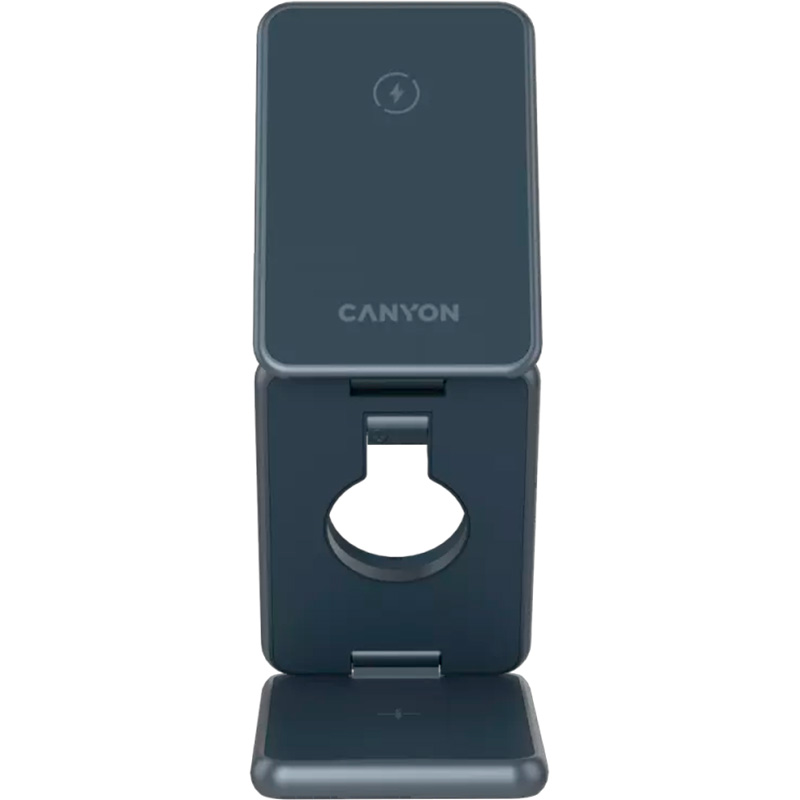 Бездротовий зарядний пристрій CANYON WS-309 Wireless Charging Station Metal (CNS-WCS309M)