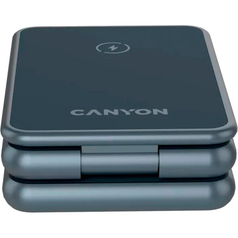 Бездротовий зарядний пристрій CANYON WS-309 Wireless Charging Station Metal (CNS-WCS309M)