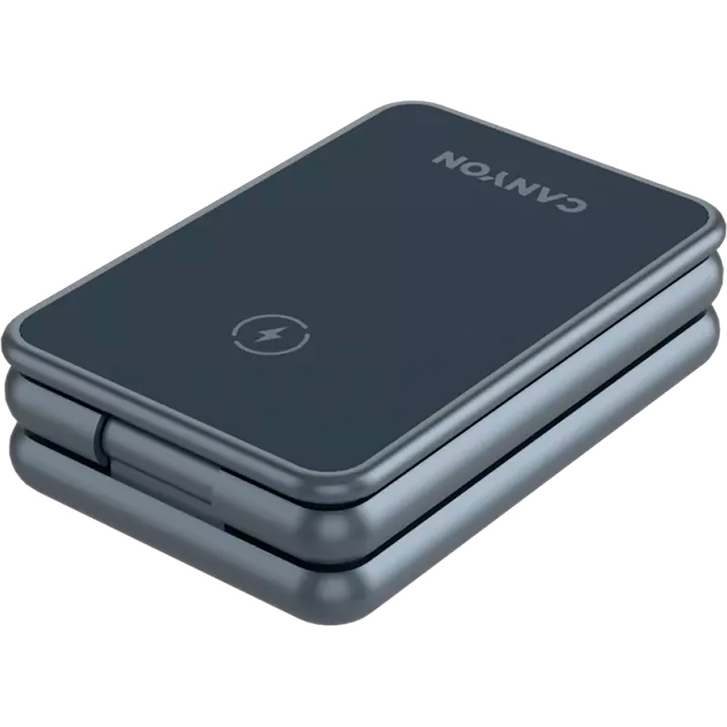 Бездротовий зарядний пристрій CANYON WS-309 Wireless Charging Station Metal (CNS-WCS309M)