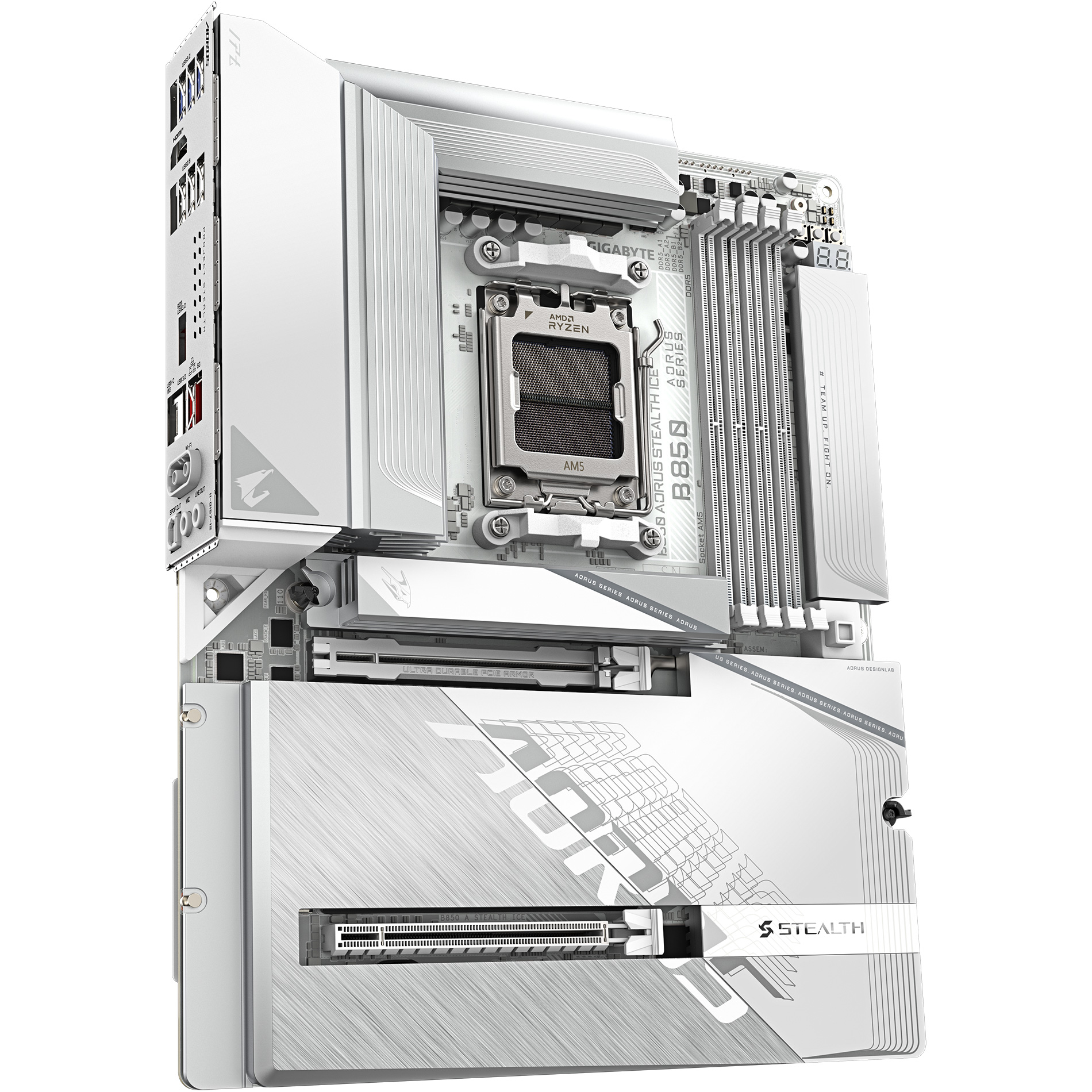 Материнська плата Gigabyte AORUS B850 Stealth Ice