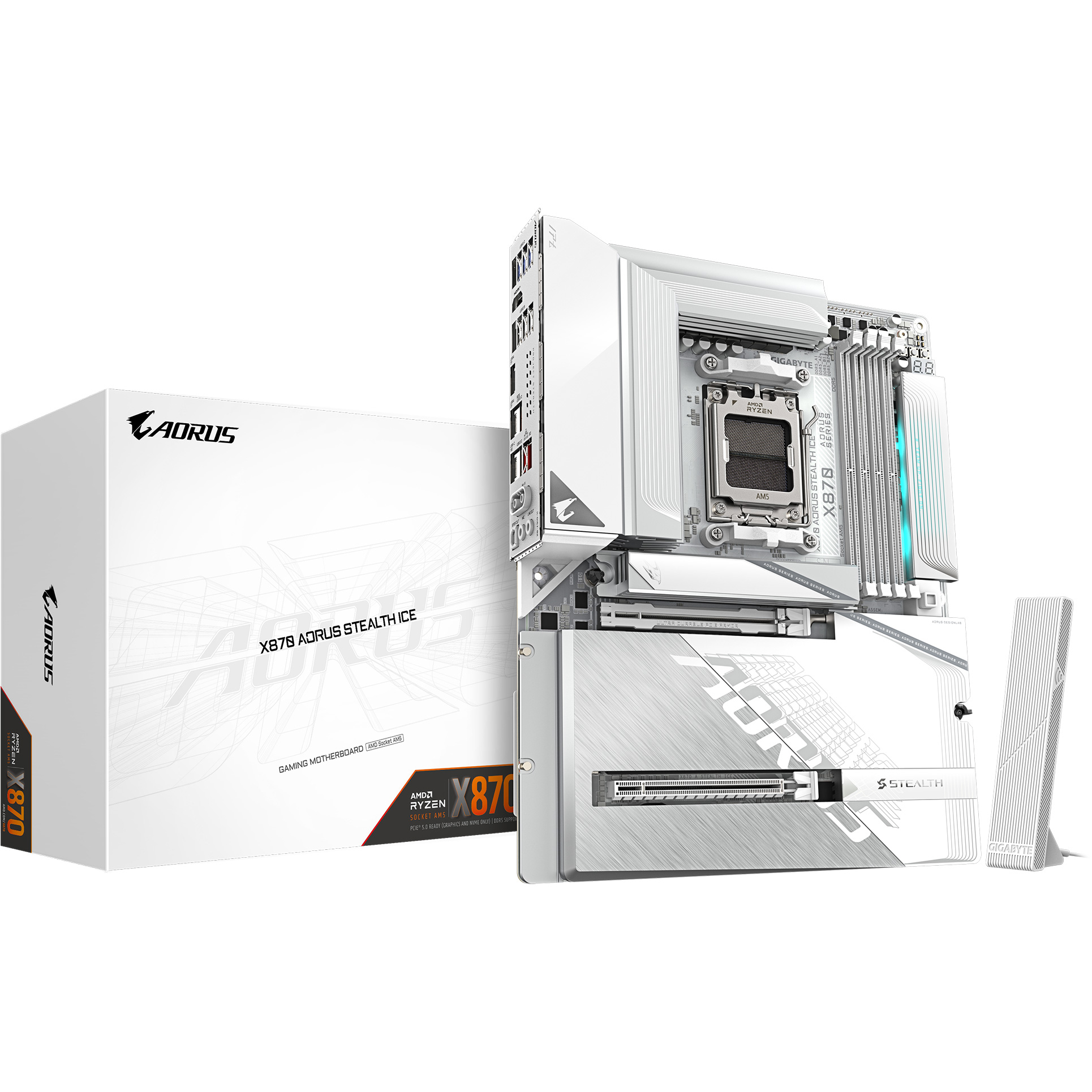 Материнская плата Gigabyte AORUS X870 Stealth Ice