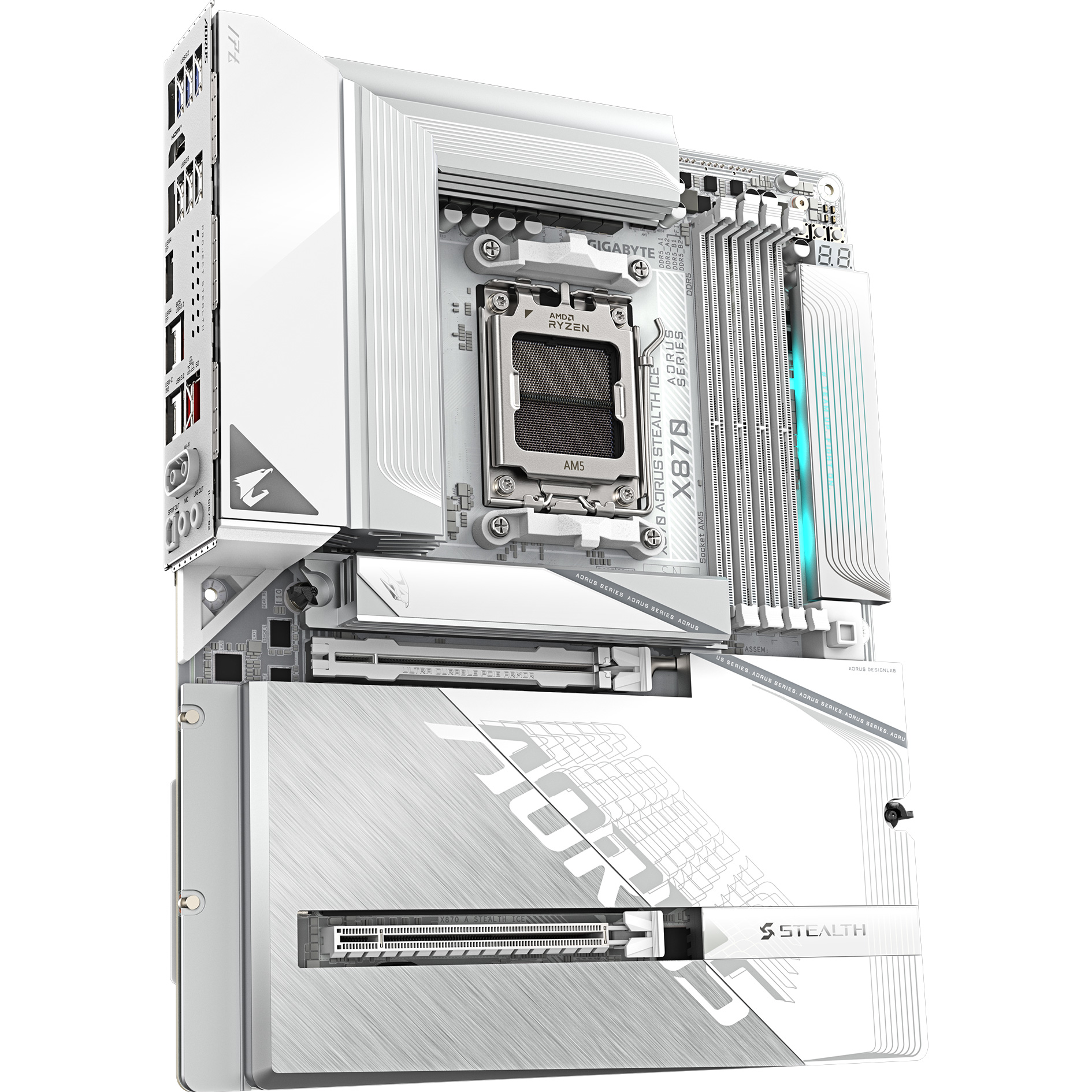 Материнская плата Gigabyte AORUS X870 Stealth Ice