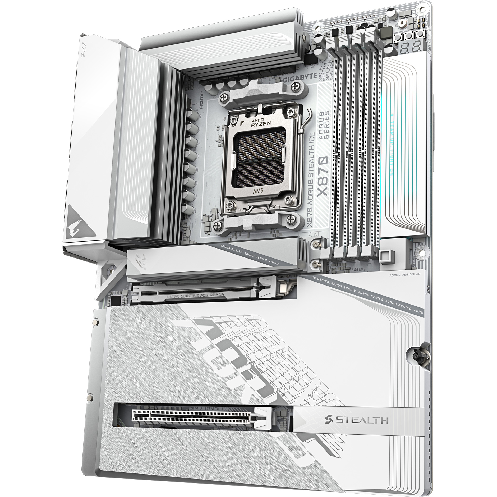 Материнская плата Gigabyte AORUS X870 Stealth Ice