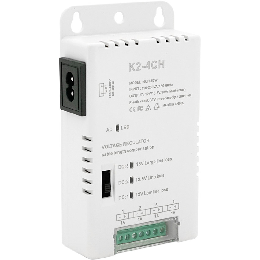 Адаптер питания с регулировкой напряжения VOLTRONIC 12V-42A/4CH