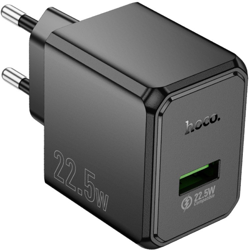 Зарядное устройство HOCO CS17A Wish 1xUSB-A, QC3.0 Black (HOCO CS17A/W)