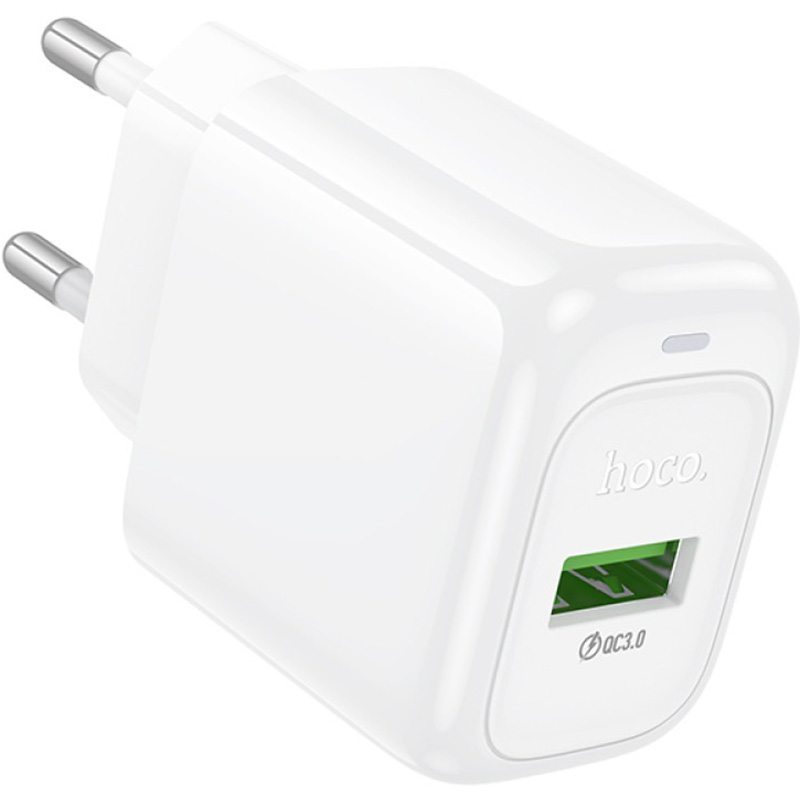Зарядное устройство HOCO CS52A Surplus 1xUSB-A, QC3.0, 18W White (HOCO CS52A/W)