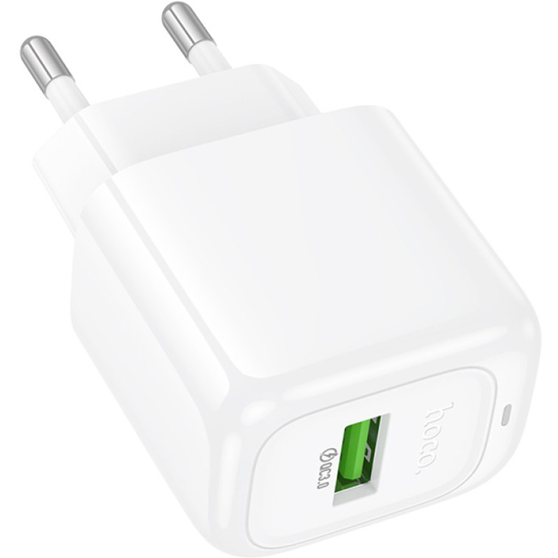 Зарядное устройство HOCO CS52A Surplus 1xUSB-A, QC3.0, 18W White (HOCO CS52A/W)