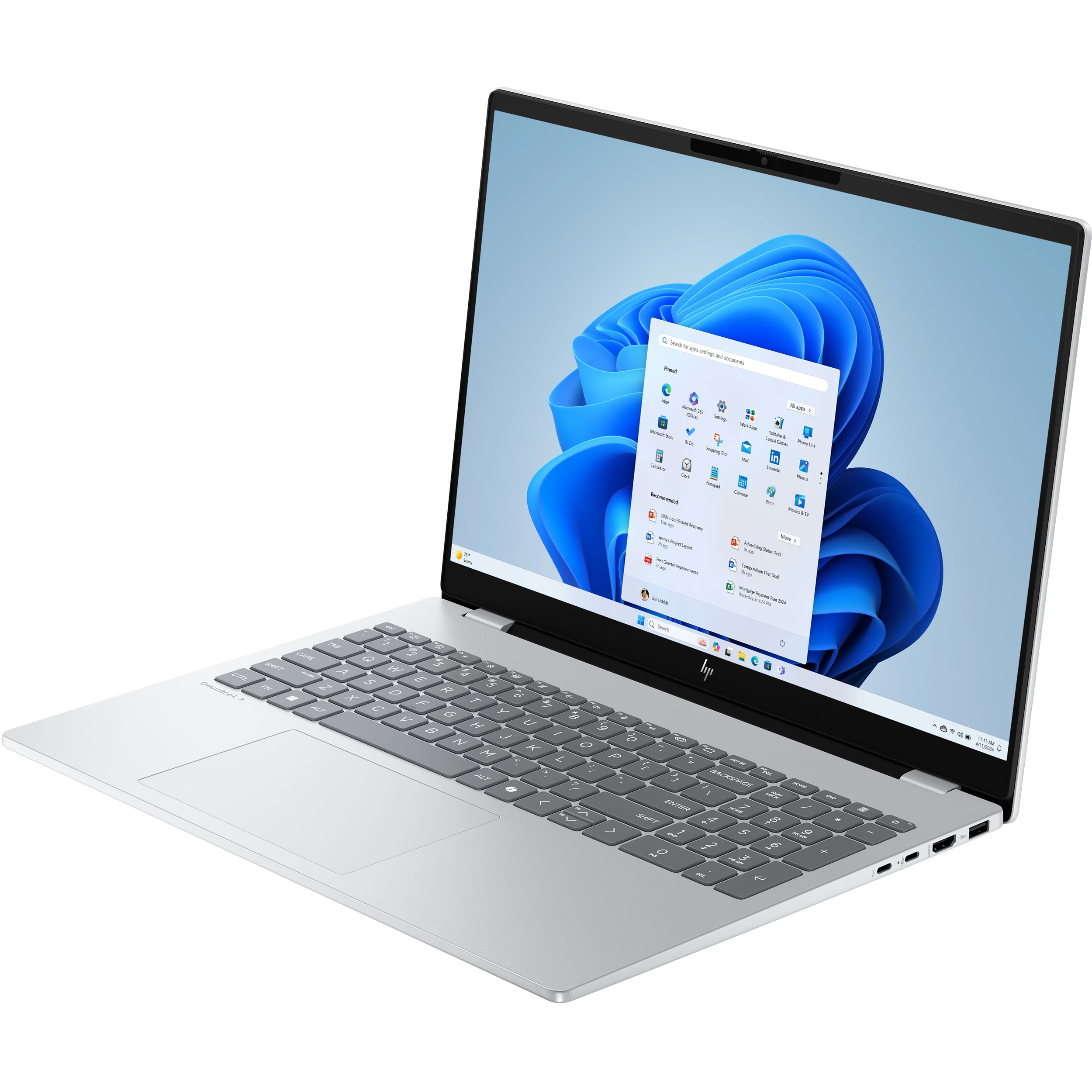 Ноутбук HP OmniBook 7 AI 16-ay0004ua Glacier Silver (BV6B4EA)