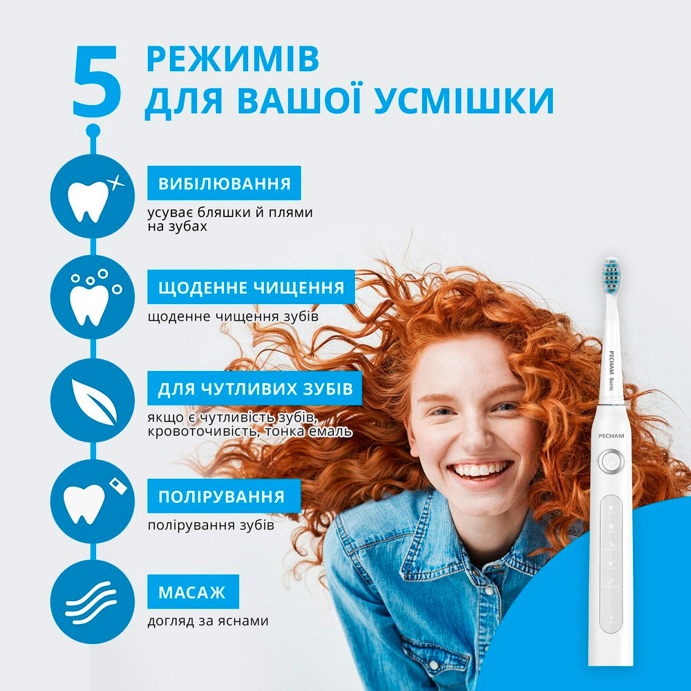 Набір електричних зубних щіток PECHAM Travel PC-081 White