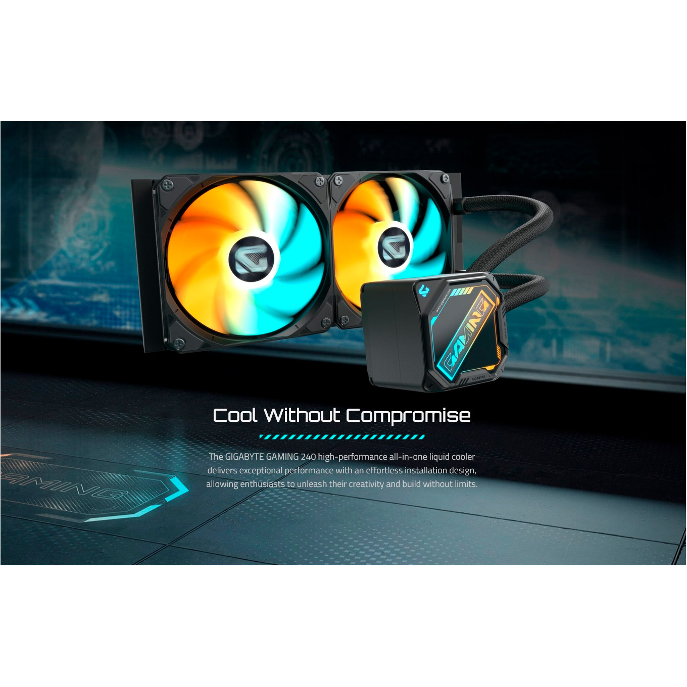 Система водяного охлаждения GIGABYTE Gaming 240 Black