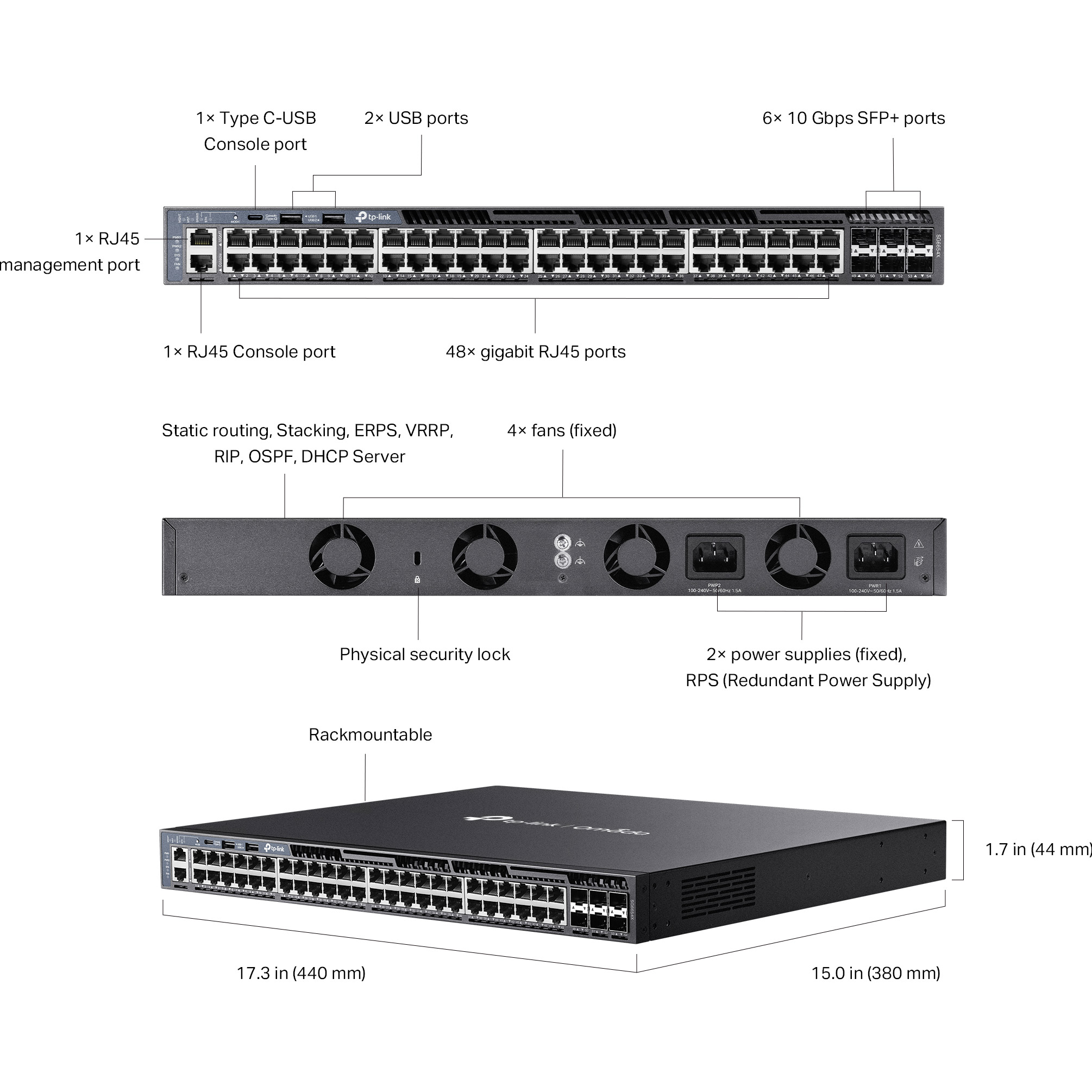 Комутатор TP-LINK Omada SG6654X