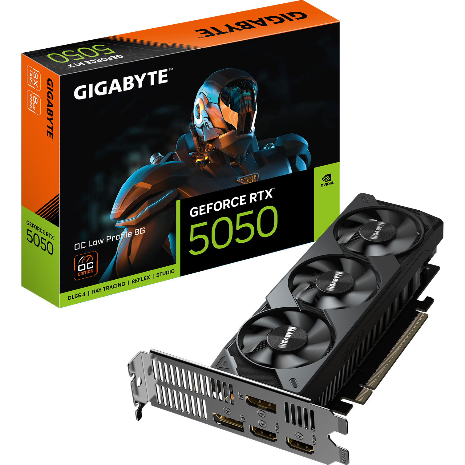 Відеокарта GIGABYTE GeForce RTX 5050 OC Low Profile 8G (GV-N5050OC-8GL)