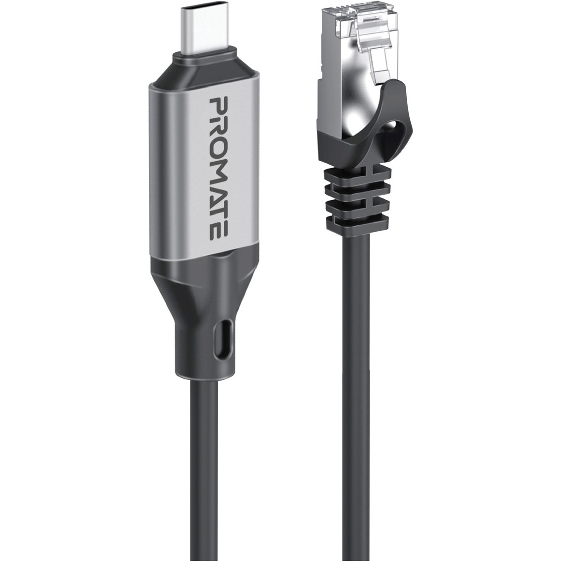 Сетевой адаптер PROMATE CLink-RJ45 High-Speed USB-C to Gigabit Ethernet Cable 5m Black