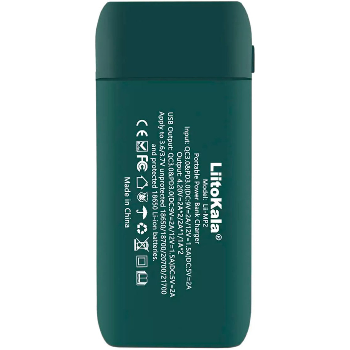 Зарядное устройство LIITOKALA Lii-MP2 Powerbank Green