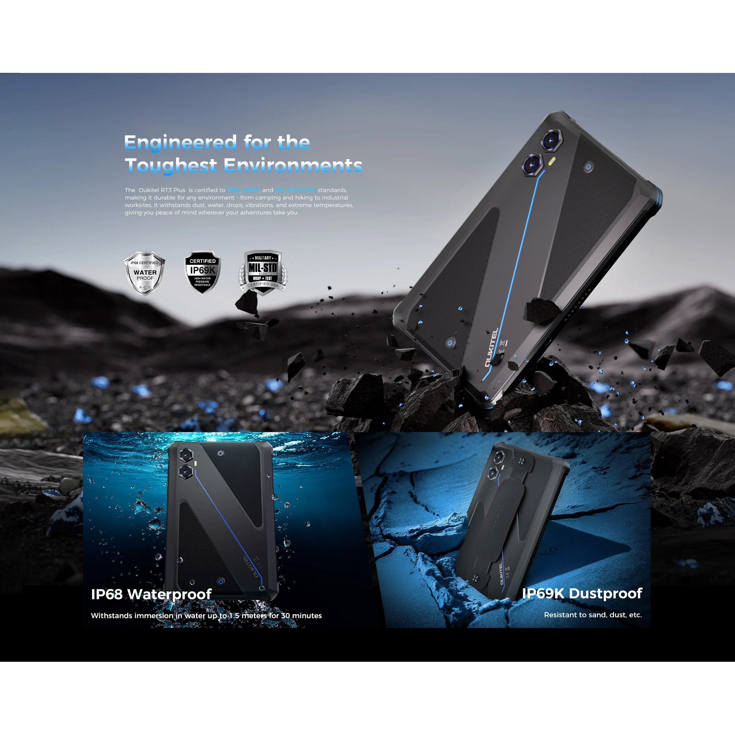 Планшет OUKITEL RT3 Plus 4/128GB Blue (6941749808530)