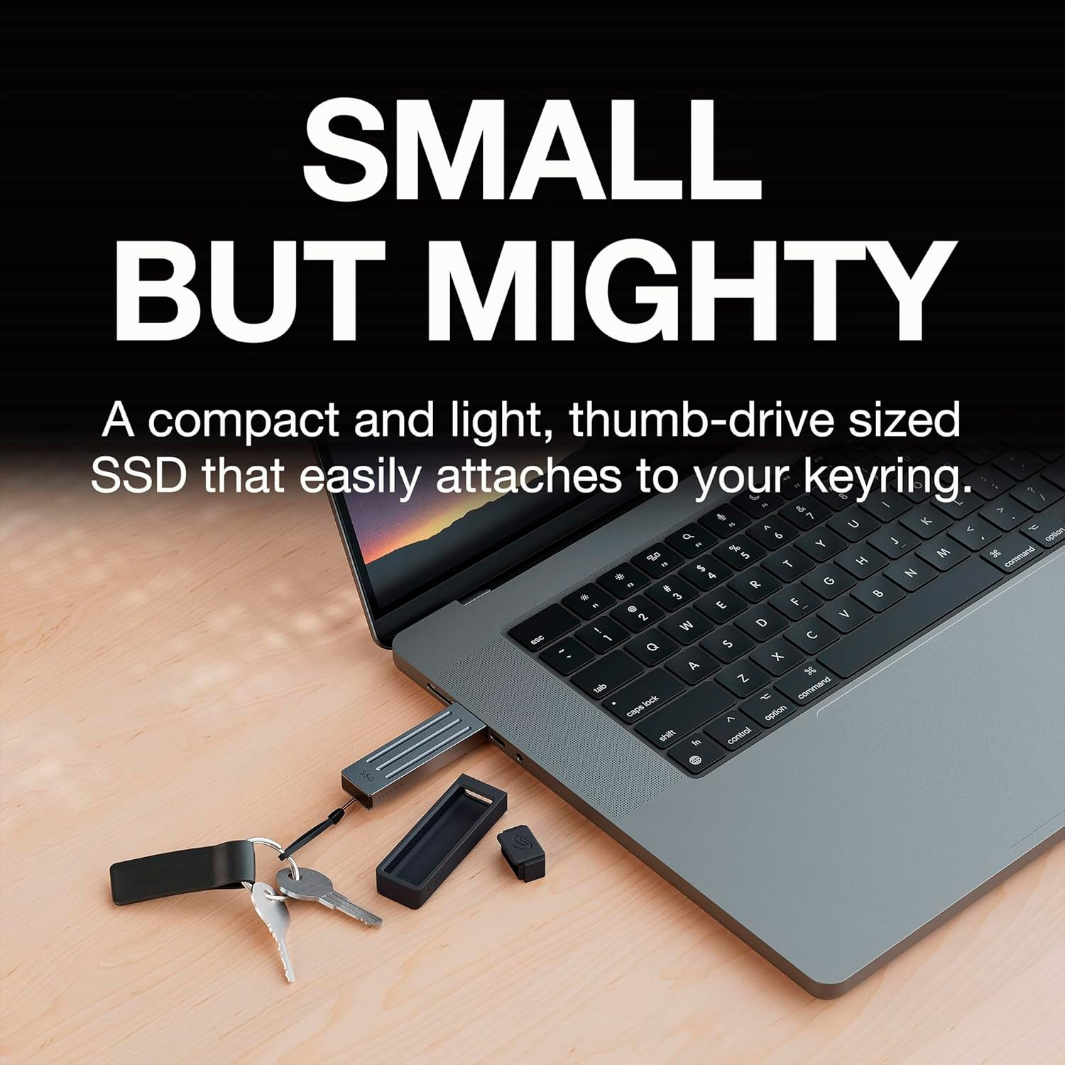 Портативний SSD диск SEAGATE Ultra Compact 1TB USB3.2 Gen2 Dark Gray (STMX1000400)