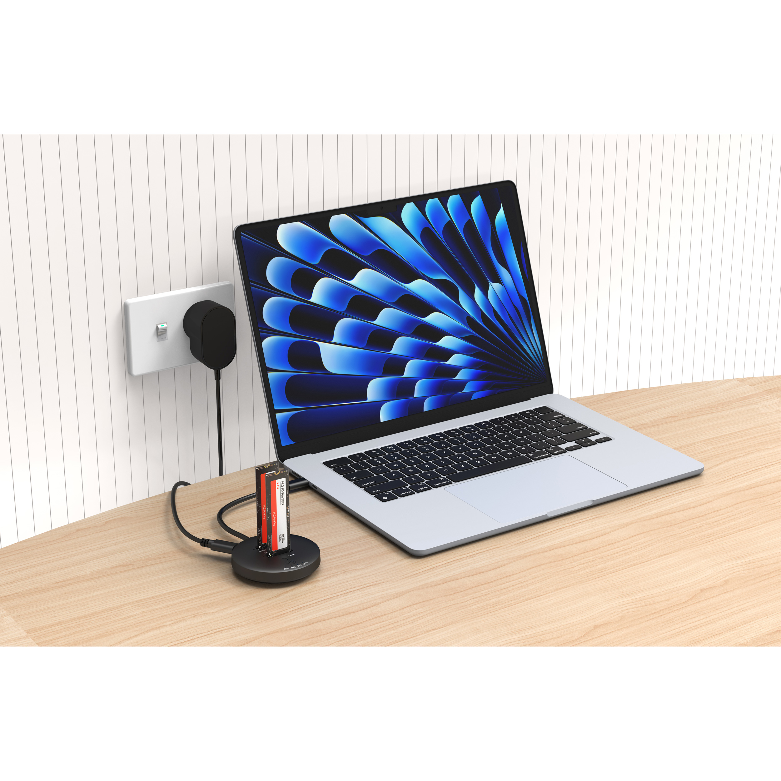 Док-станция для подключения и клонирования M.2 MAIWO K3026P2 NVMe SATA M.2 SSD to USB3.2