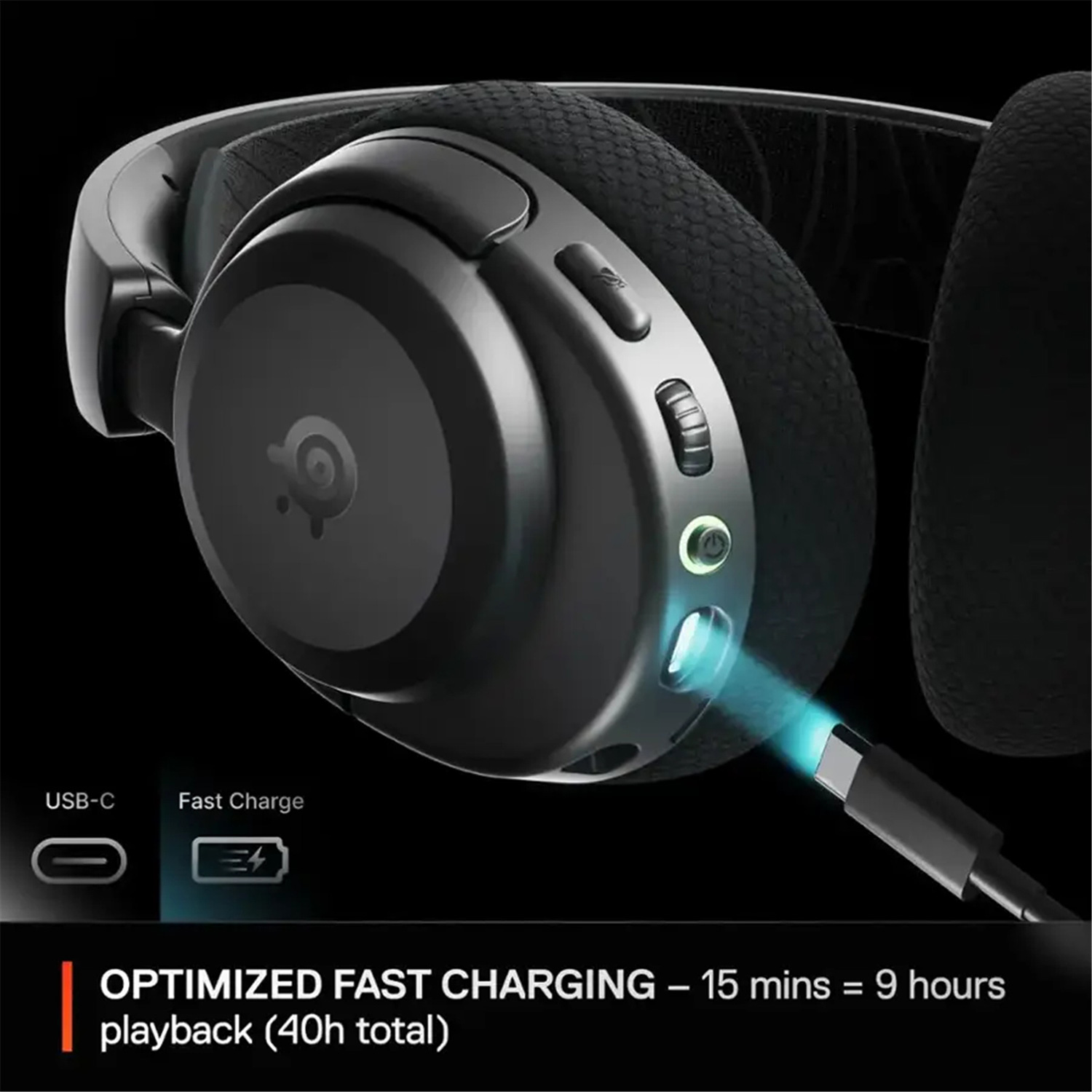 Наушники геймерские STEELSERIES Arctis Nova 3P Wireless Black (61686)