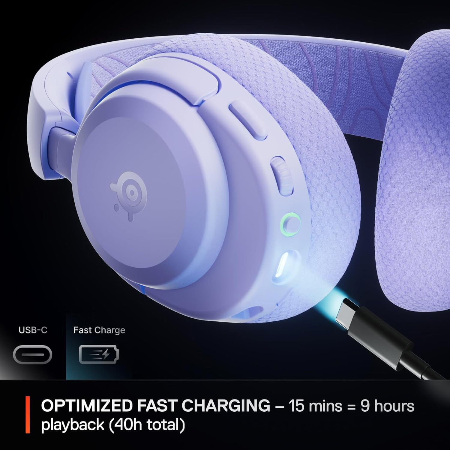 Наушники геймерские STEELSERIES Arctis Nova 3P Wireless Lavender (61692)