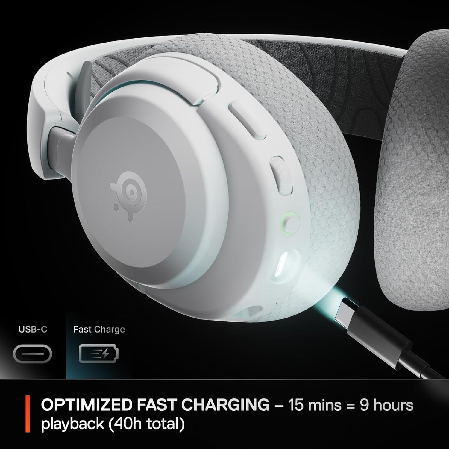 Наушники геймерские STEELSERIES Arctis Nova 3P Wireless White (61687)