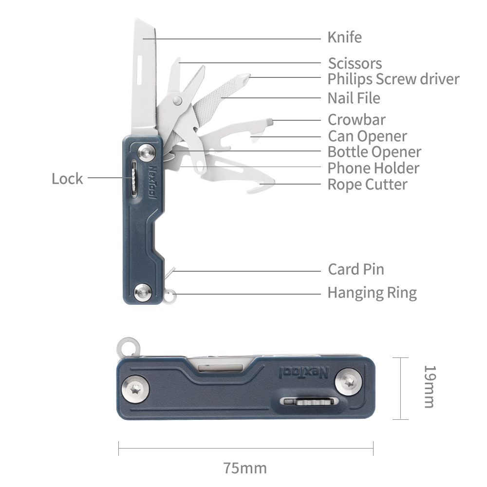 Мультитул NEXTOOL Multi Functional Knife Green (NE20098)