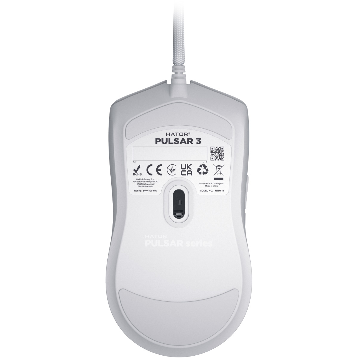 Миша ігрова HATOR Pulsar 3 White (HTM611)
