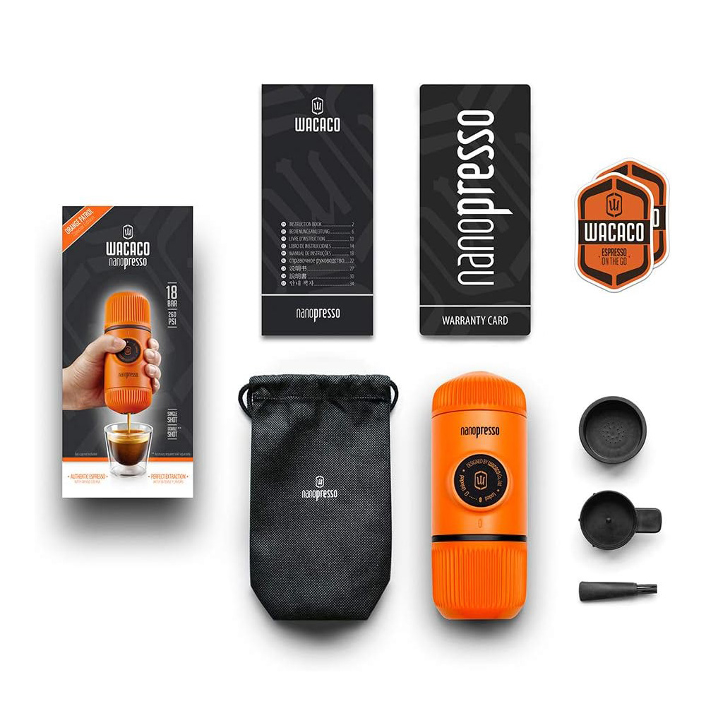 Портативна кавоварка WACACO Nanopresso Orange