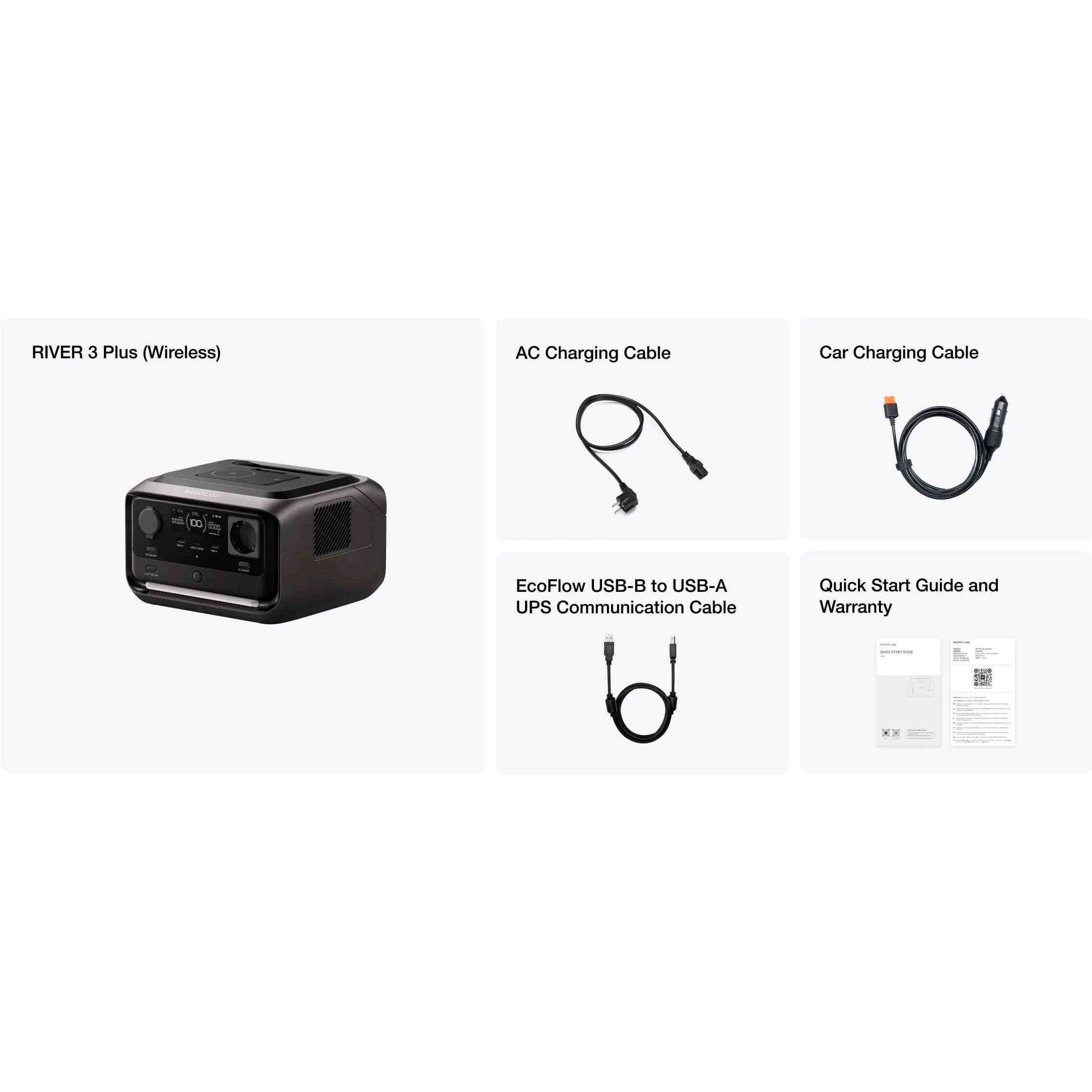 Зарядная станция ECOFLOW River 3 Plus Wireless