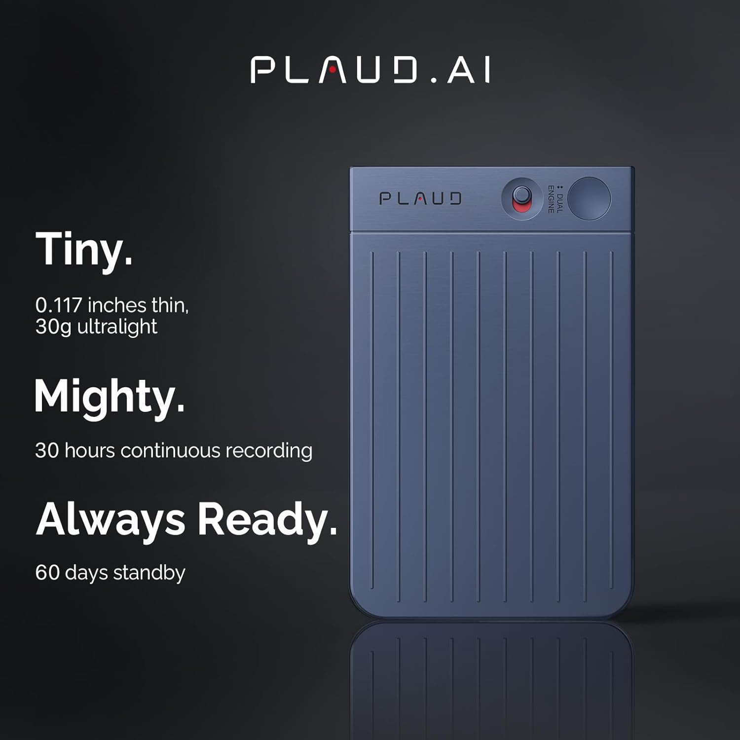 AI диктофон PLAUD.AI Note Navy Blue