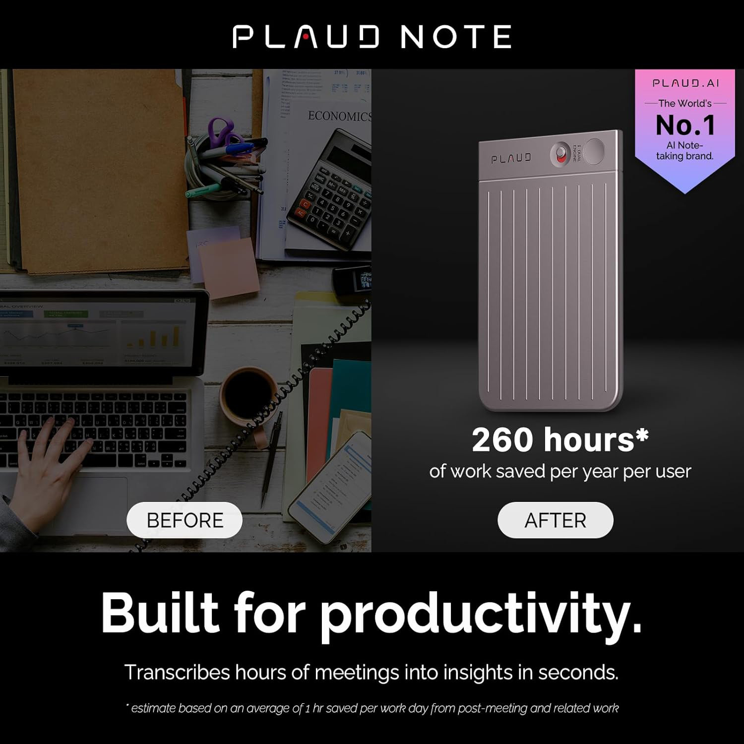 AI диктофон PLAUD.AI Note Starlight