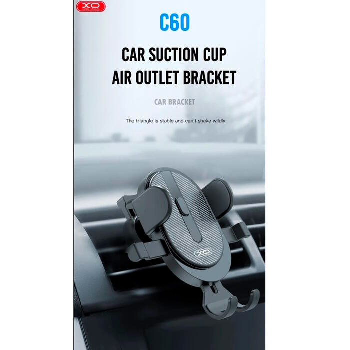 Автодержатель для смартфона XO C60 Black