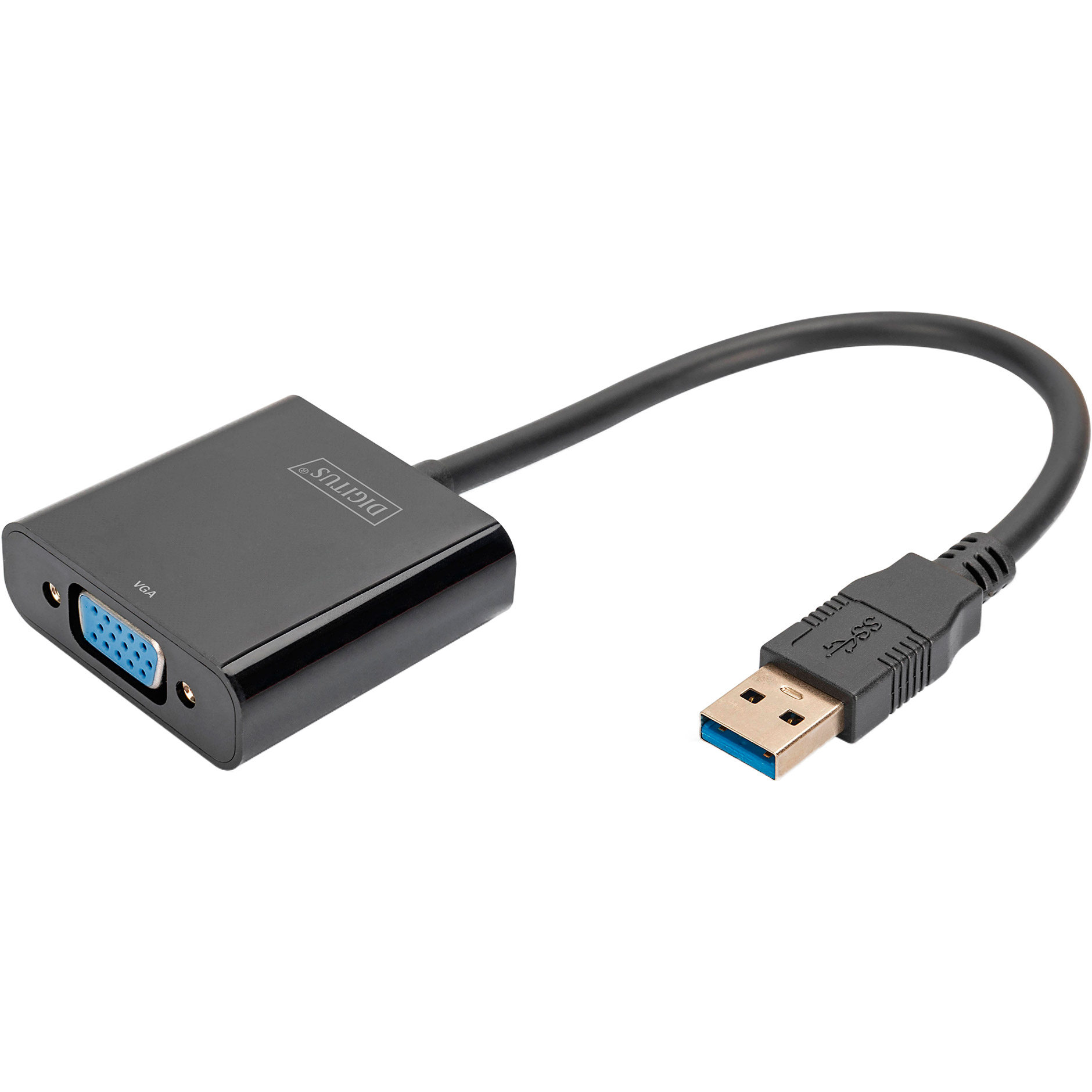 Адаптер DIGITUS Graphic Adapter USB - VGA Black (DA-70840)