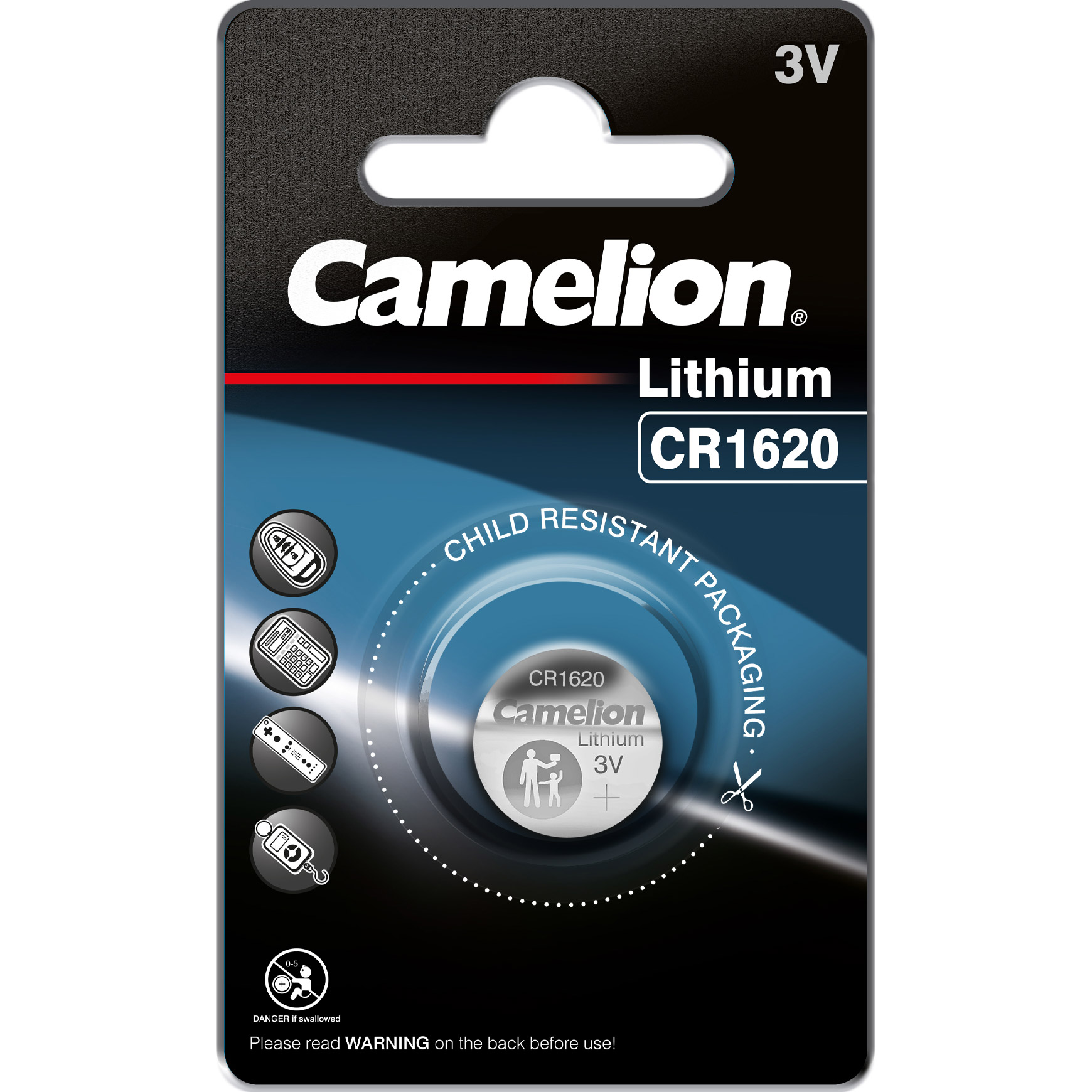 Батарейка CAMELION Lithium CR1620 (13001620)