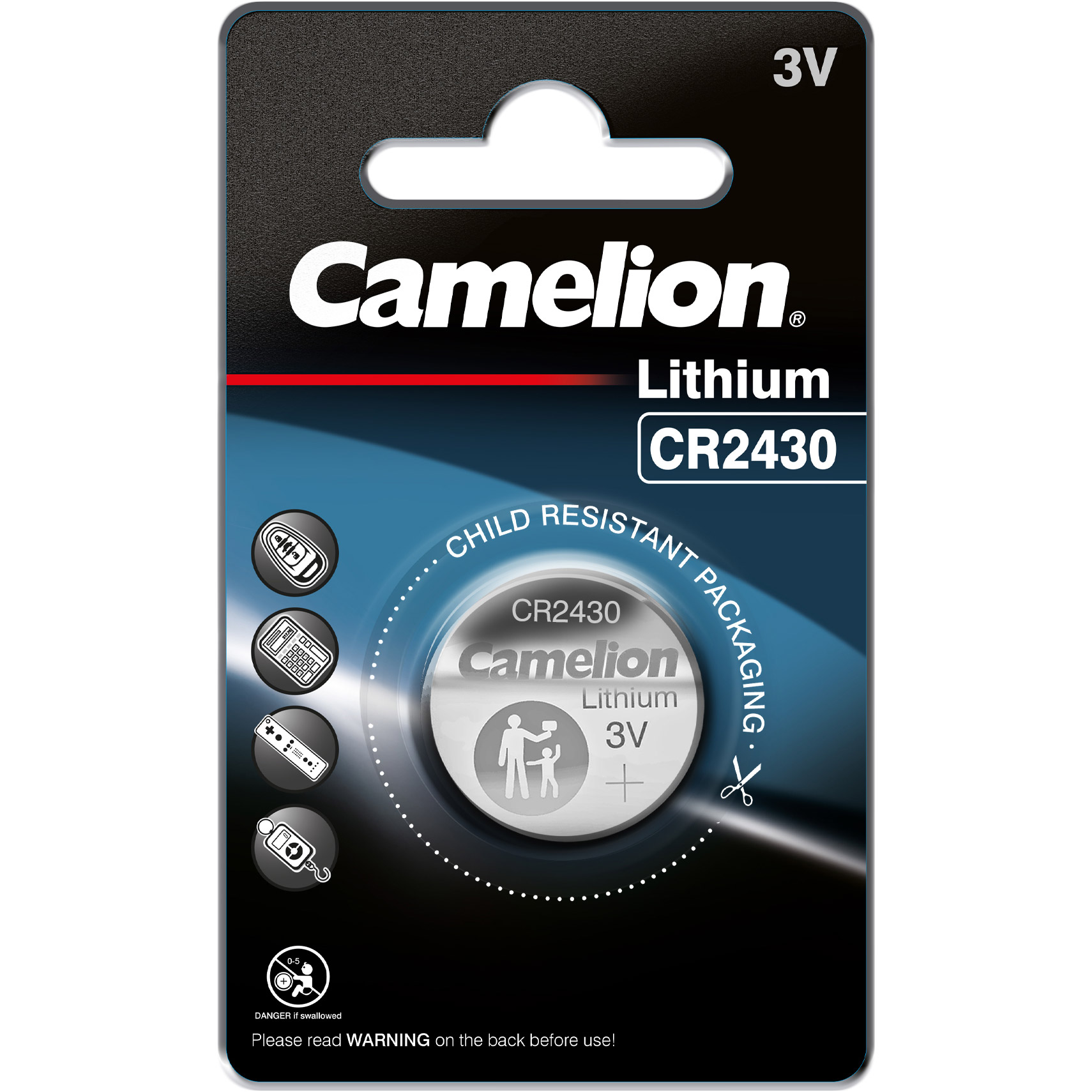 Батарейка CAMELION Lithium CR2430 (13001430)