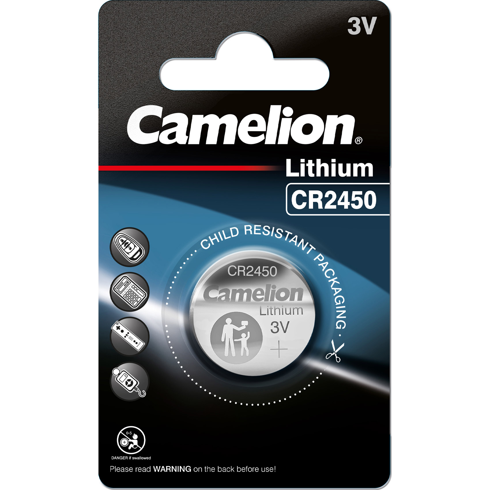 Батарейка CAMELION Lithium CR2450 (13001450)