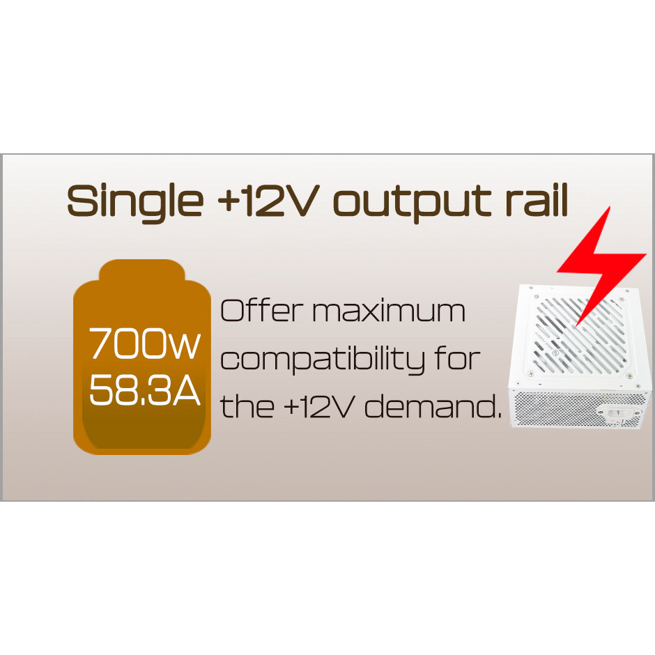 Блок живлення 700W HIGHPOWER Eco ST (HPE-700ST-B12S)