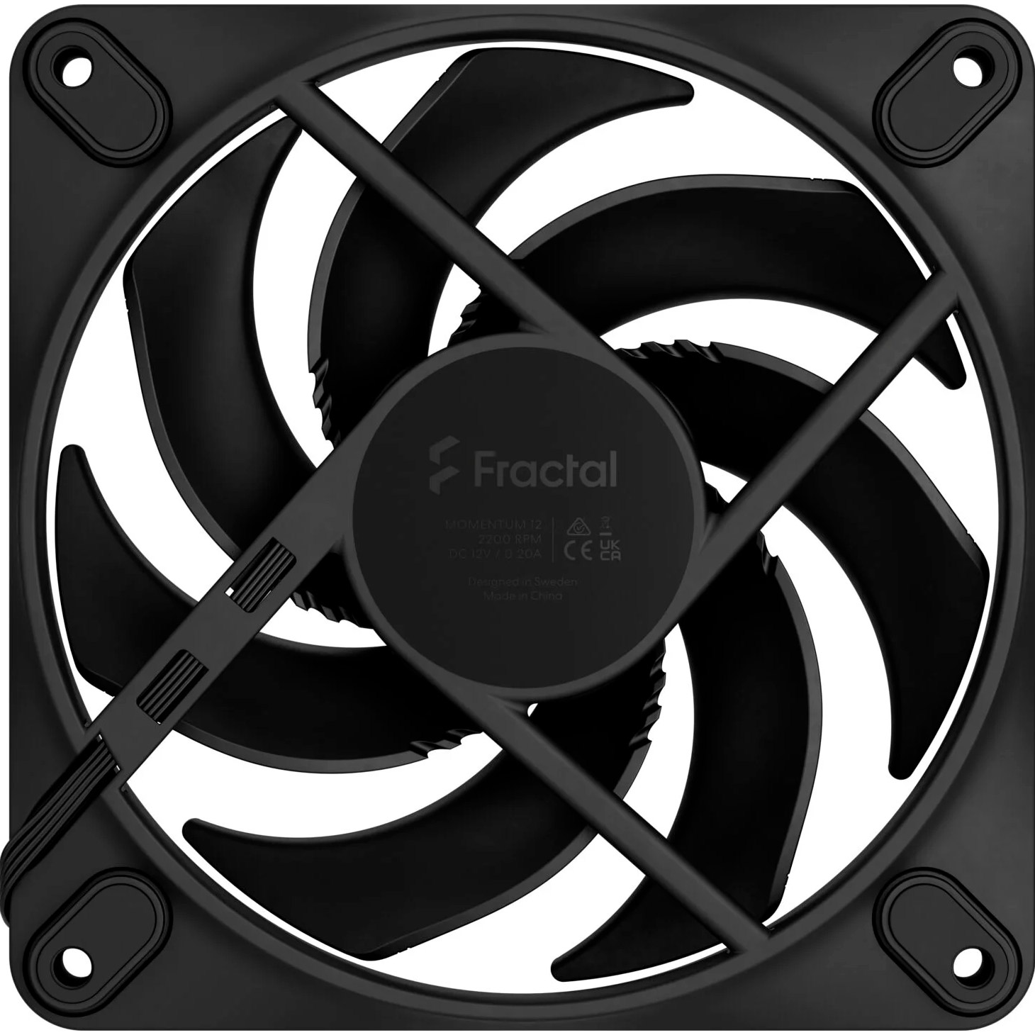 Вентилятор FRACTAL DESIGN Momentum 12 Black (FD-F-MO1-1201)