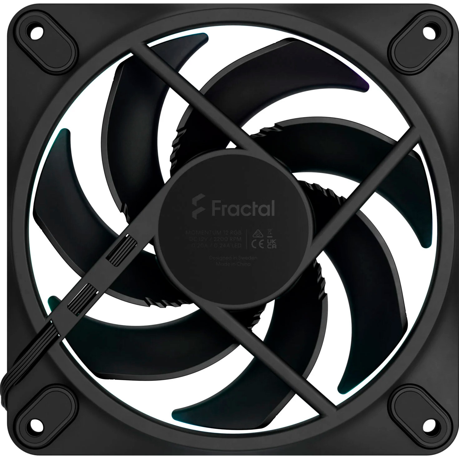 Вентилятор FRACTAL DESIGN Momentum 12 RGB Black (FD-F-MR1-1201)