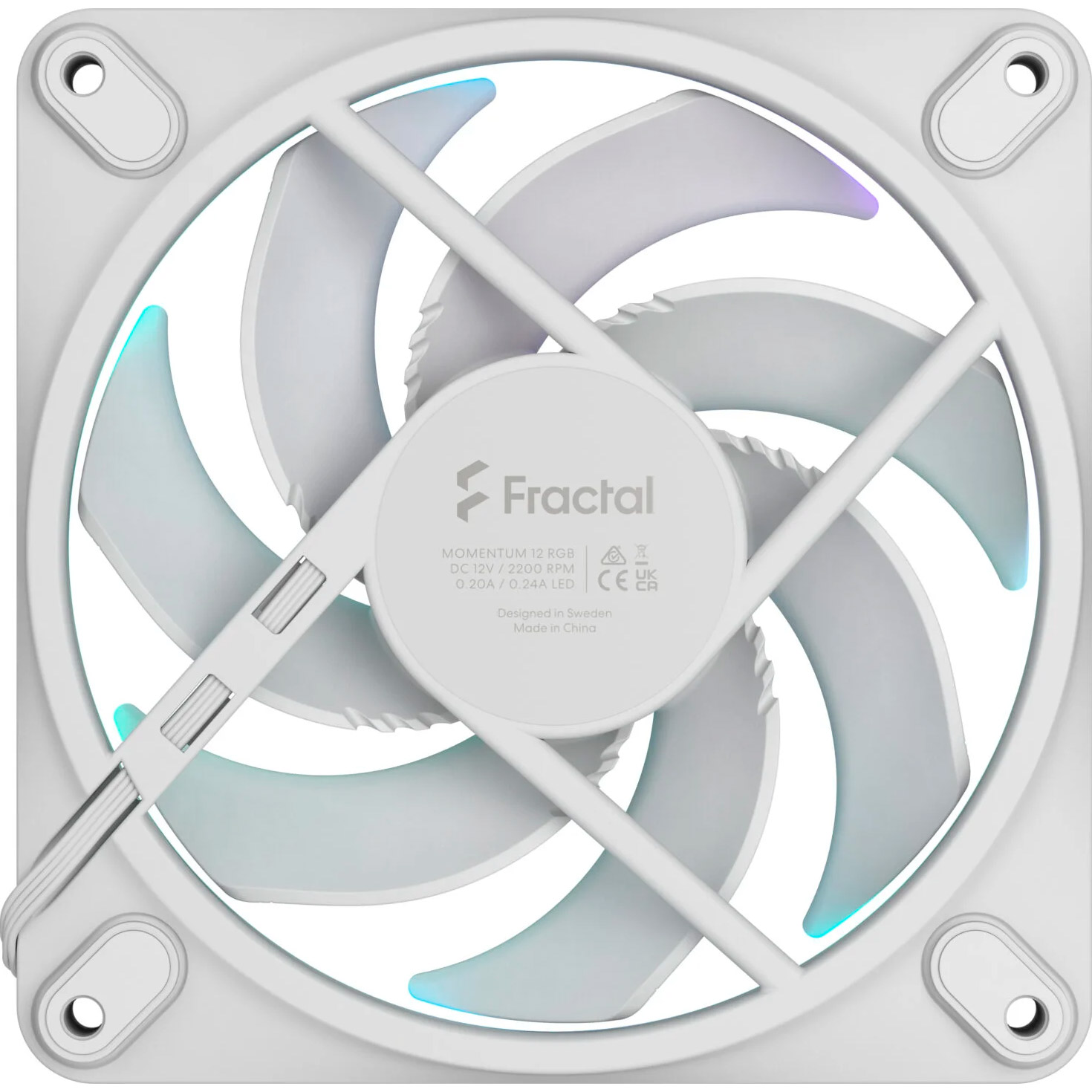 Вентилятор FRACTAL DESIGN Momentum 12 RGB White (FD-F-MR1-1202)