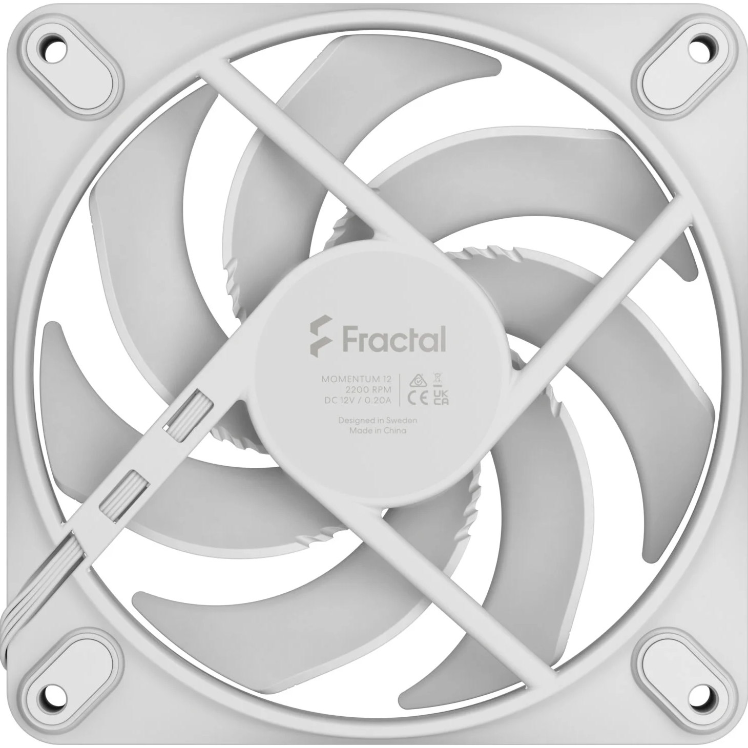 Вентилятор FRACTAL DESIGN Momentum 12 White (FD-F-MO1-1202)