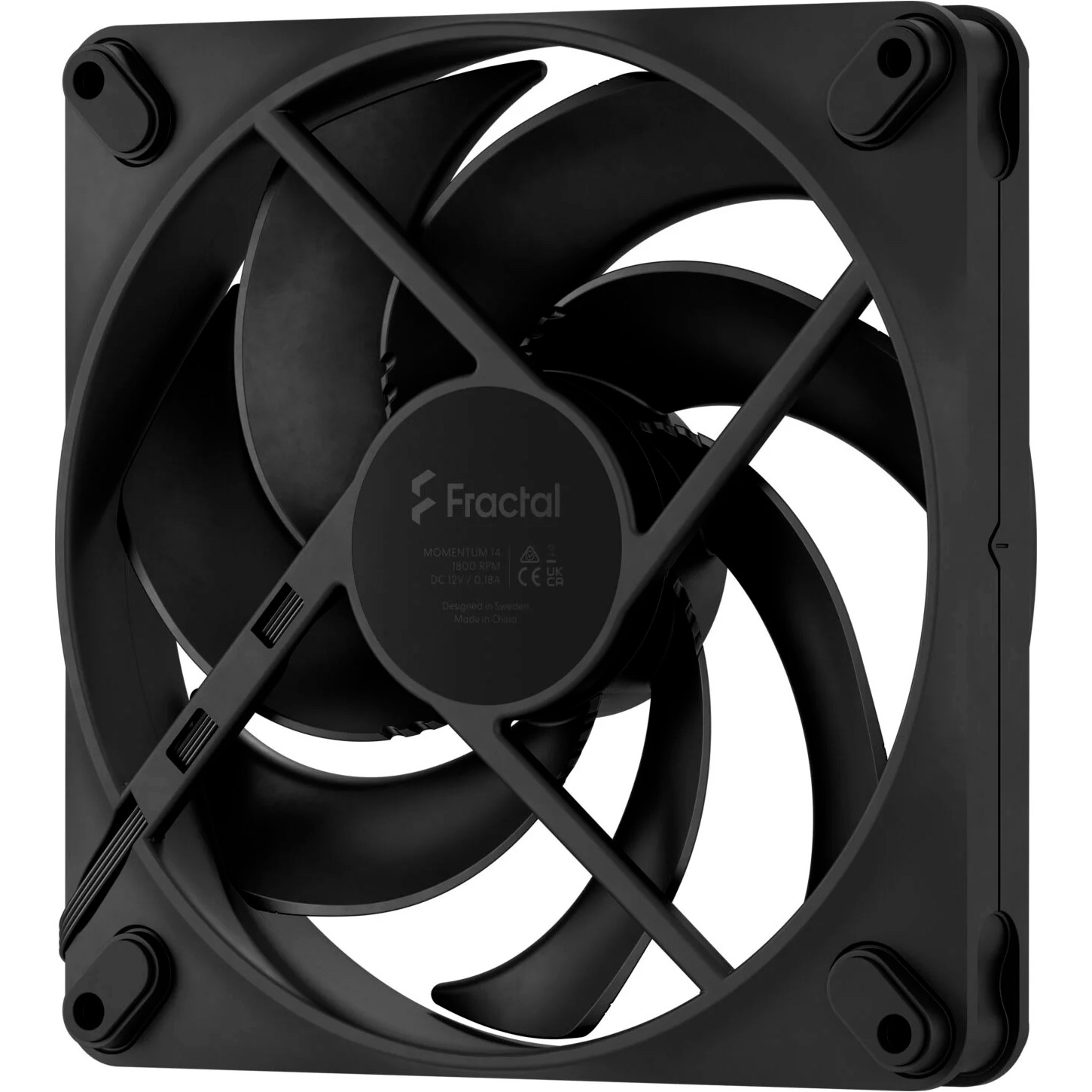 Вентилятор FRACTAL DESIGN Momentum 14 Black (FD-F-MO1-1401)