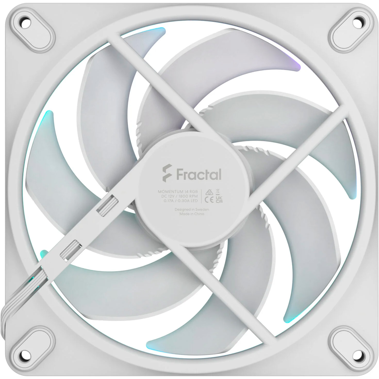 Вентилятор FRACTAL DESIGN Momentum 14 RGB White (FD-F-MR1-1402)