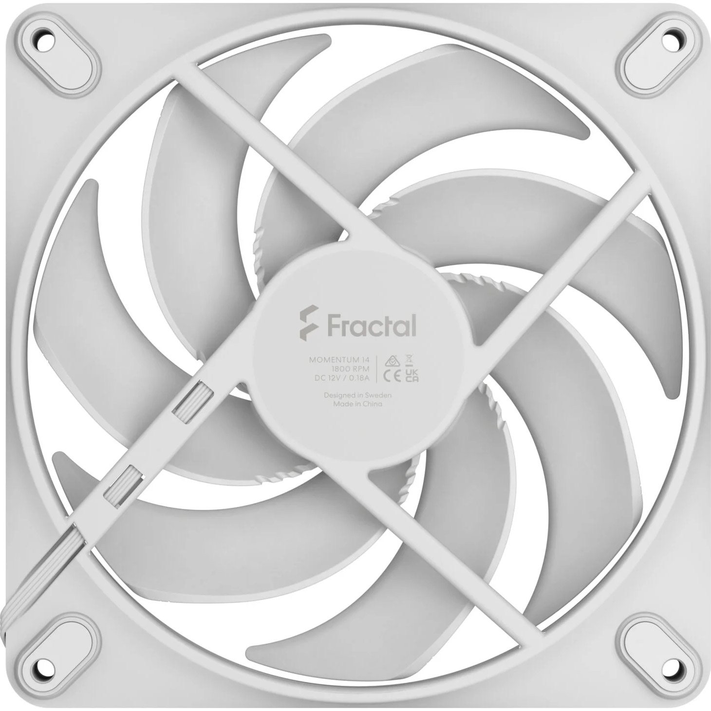 Вентилятор FRACTAL DESIGN Momentum 14 White (FD-F-MO1-1402)