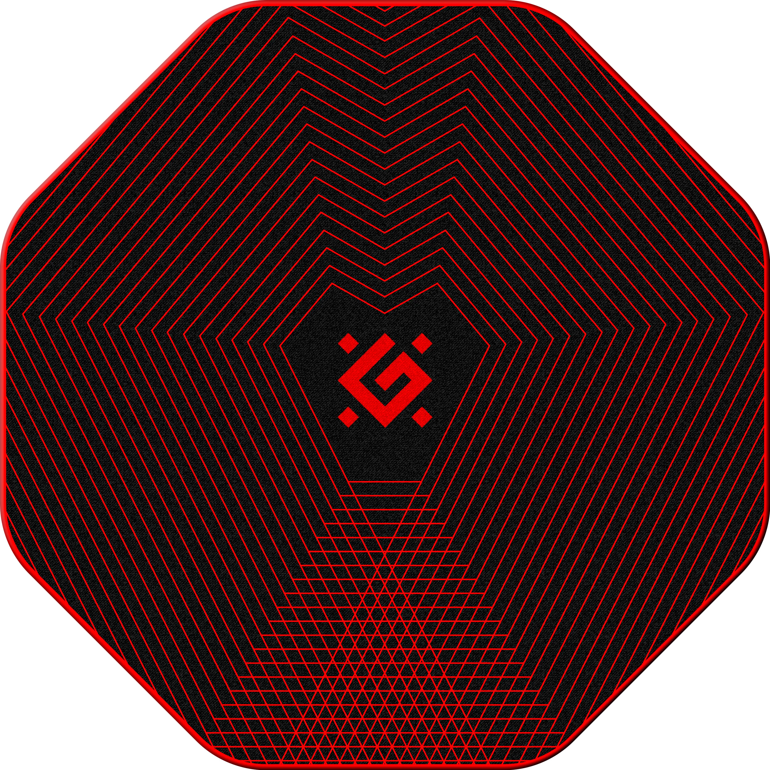 Коврик для кресла DEFENDER Tekta Black/Red (50568)