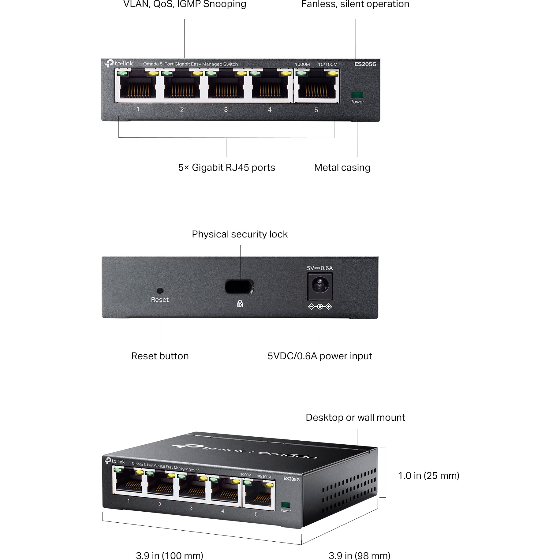 Комутатор TP-LINK Omada ES205G