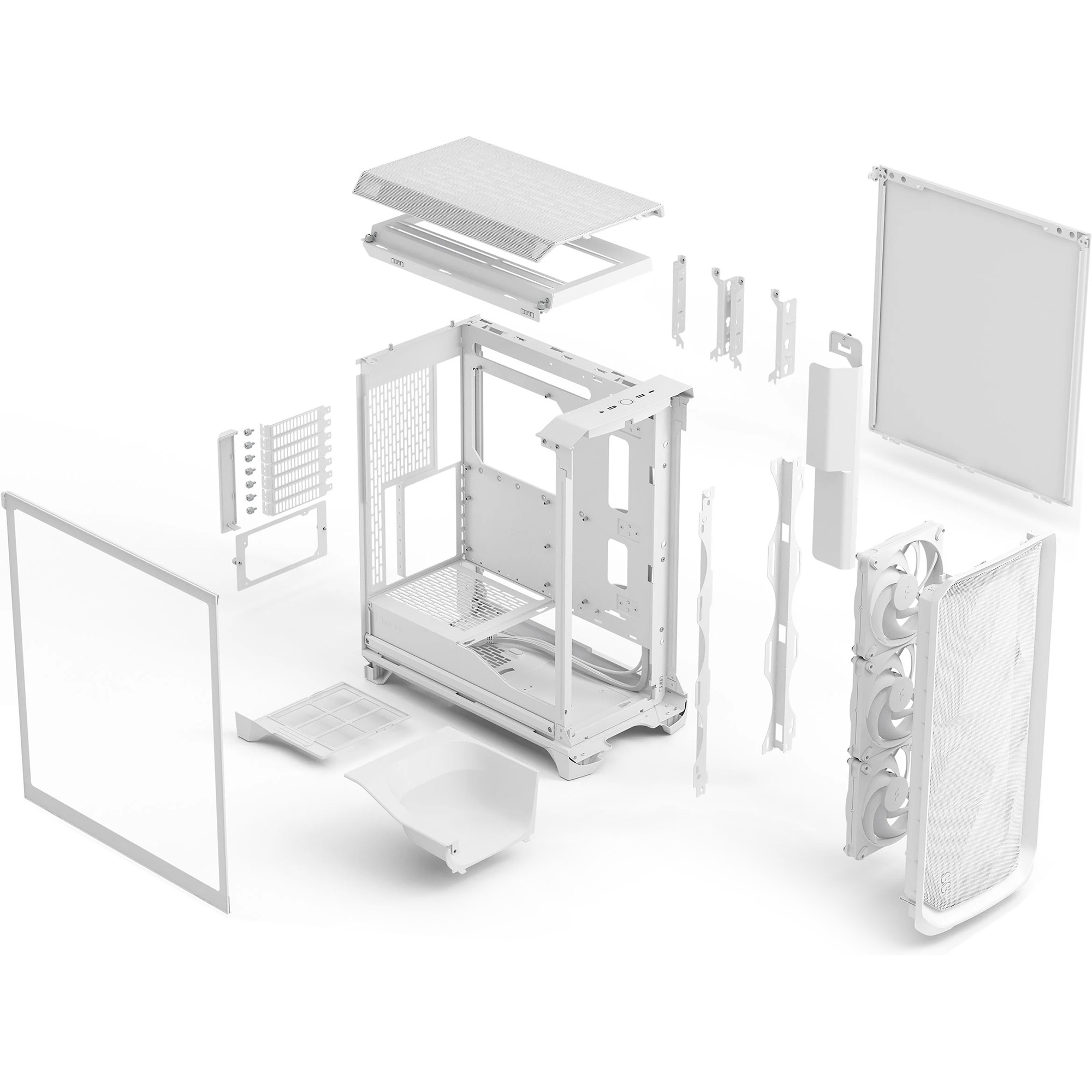 Корпус FRACTAL DESIGN Meshify 3 White TG Clear Tint (FD-C-MES3A-04)