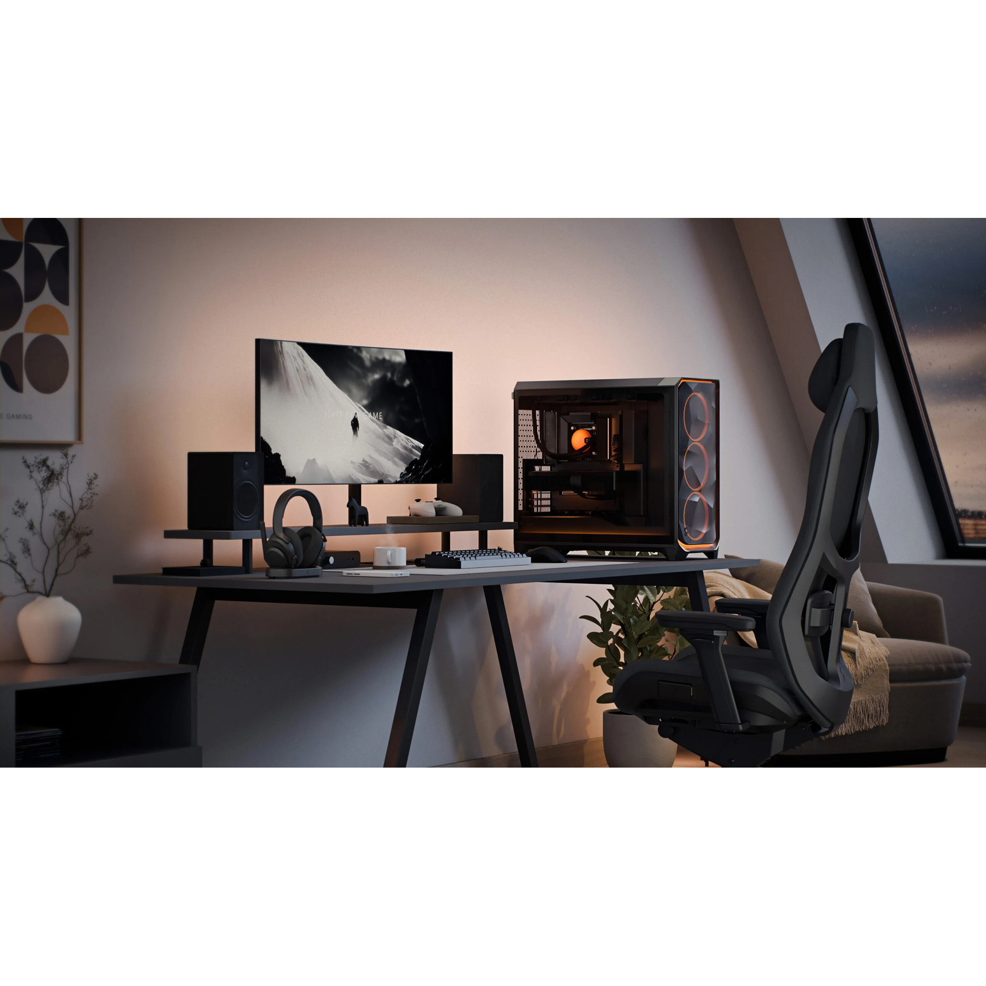 Корпус FRACTAL DESIGN Meshify 3 XL Ambience Pro RGB Black TG Light Tint (FD-C-MES3X-03)