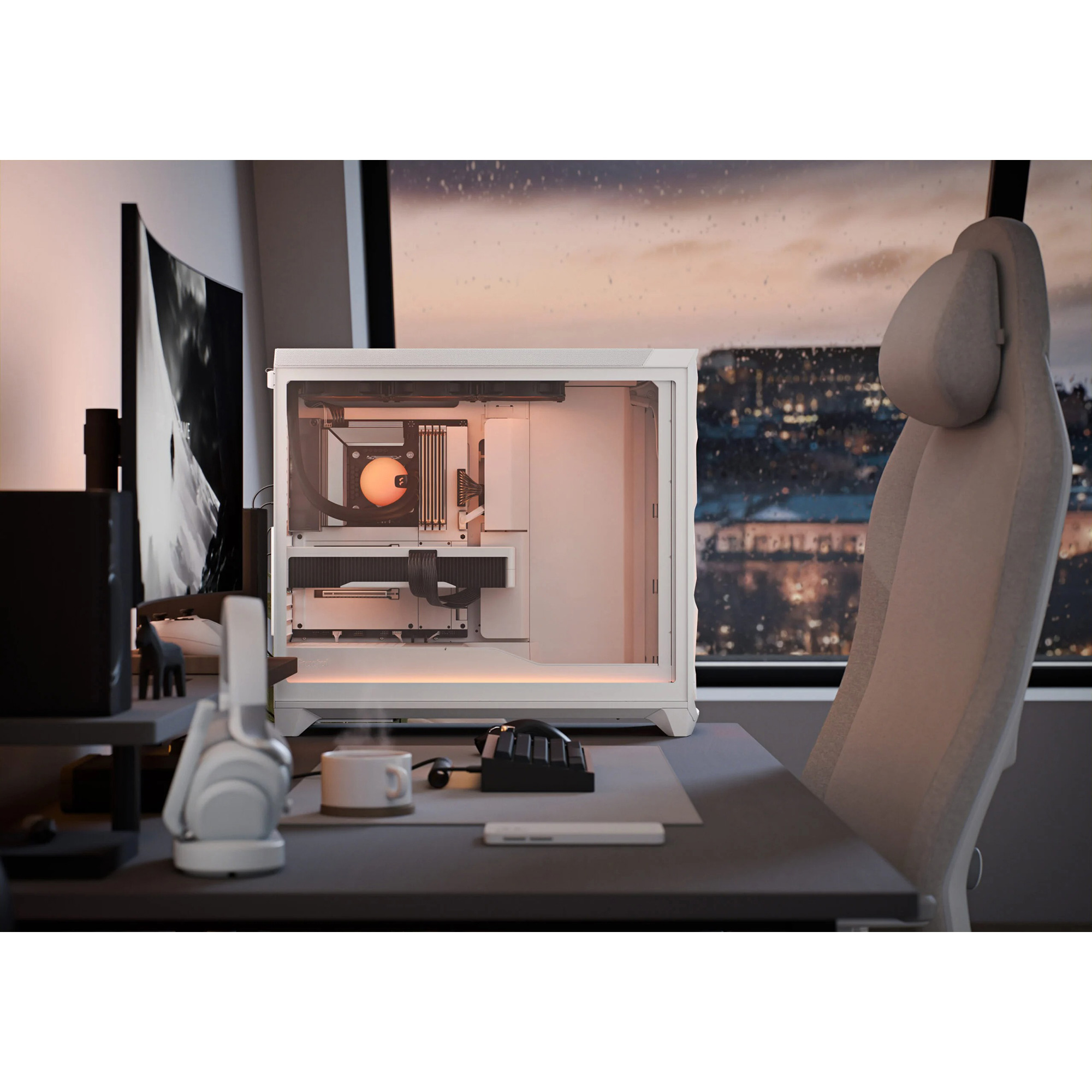 Корпус FRACTAL DESIGN Meshify 3 XL Ambience Pro RGB White TG Clear Tint (FD-C-MES3X-05)