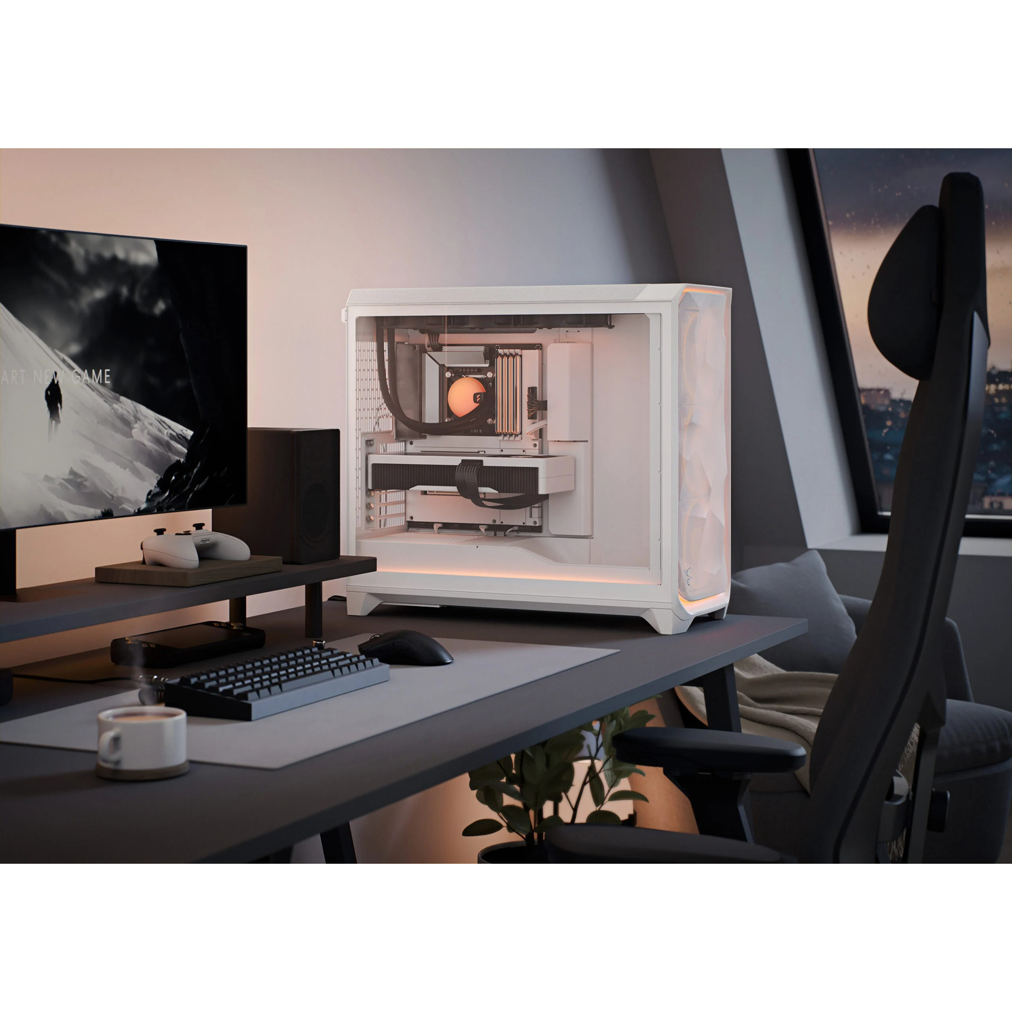 Корпус FRACTAL DESIGN Meshify 3 XL Ambience Pro RGB White TG Clear Tint (FD-C-MES3X-05)
